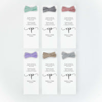 Opciones del color de lazo para el marcapáginas con lápiz eterno de la colección para boda "eterna".