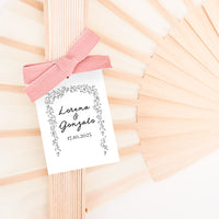 Abanico de Madera para Invitados de Boda
