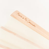 Abanico de Madera para Invitados de Comunión