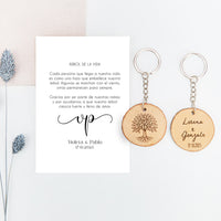 Llavero árbol de la vida de la colección Eterna para invitados de Boda