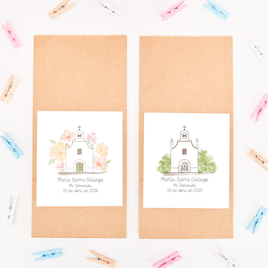 Bolsa Kraft Personalizada para Comunión
