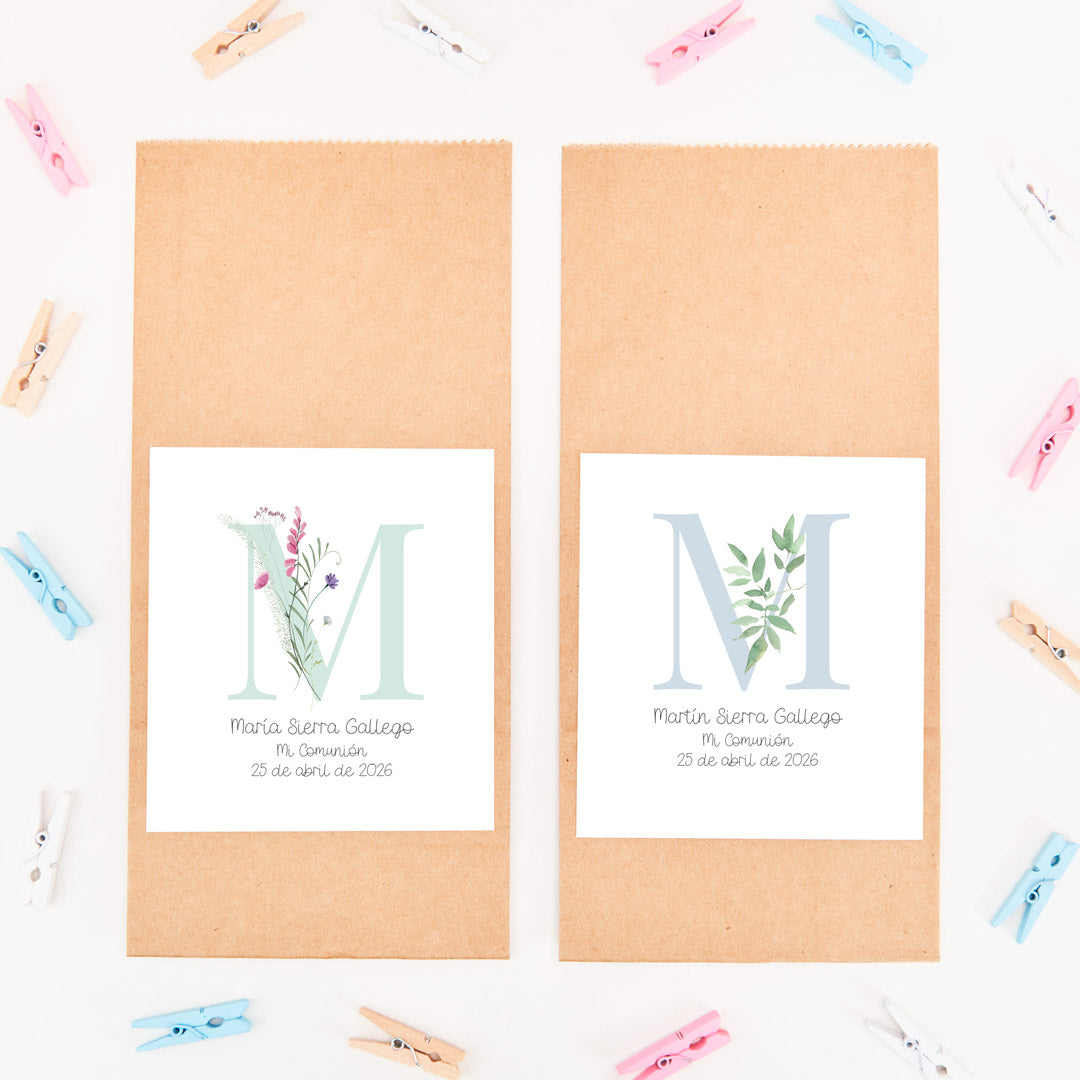 Bolsa Kraft Personalizada para Comunión