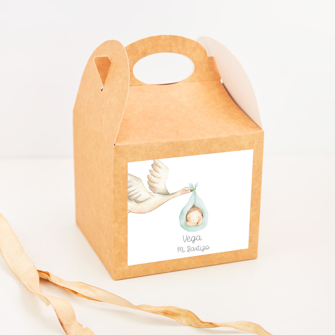 Caja Picnic Personalizada para Chuches | Detalle Infantil de Bautizo