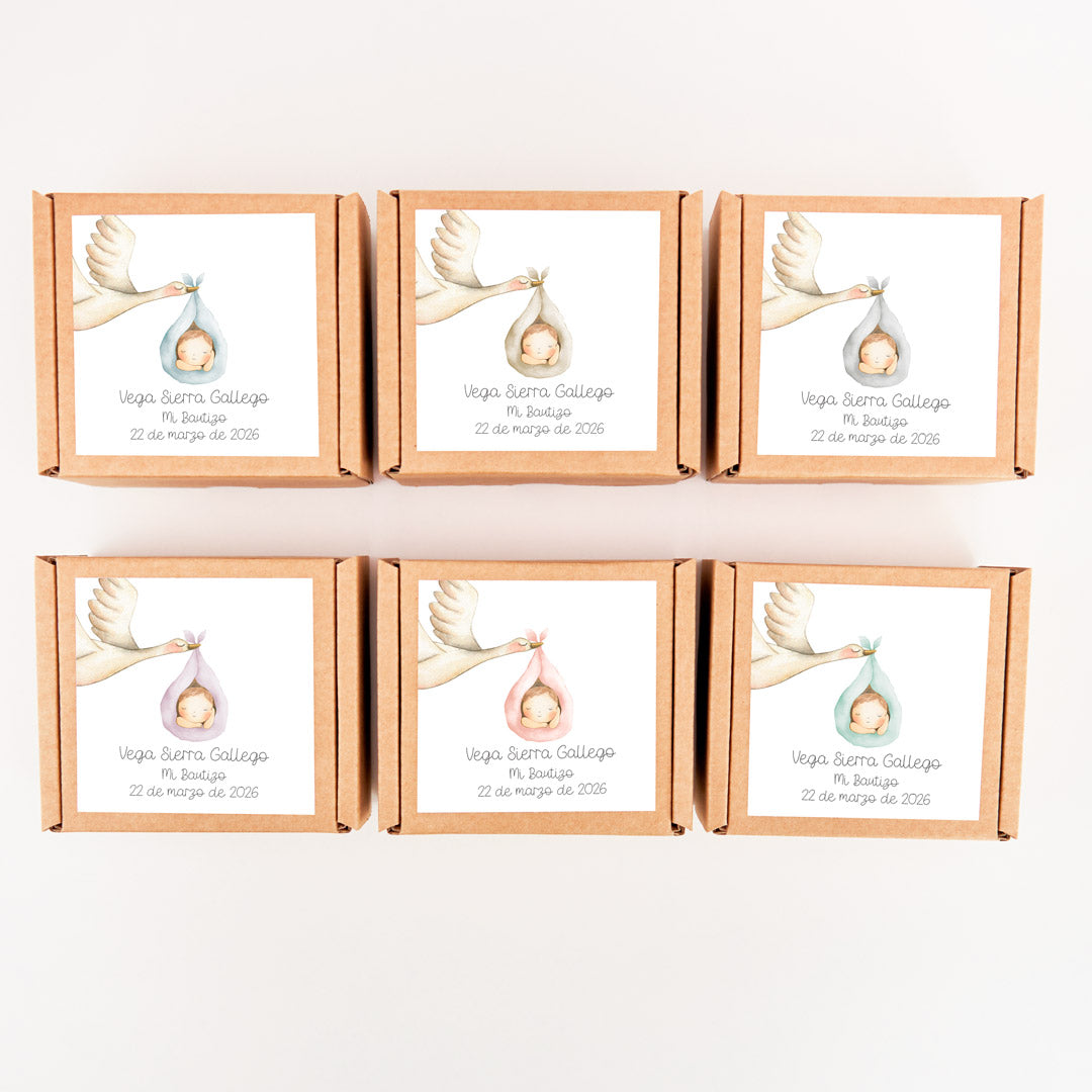 Caja Kraft Personalizada para Bautizo