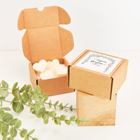 Caja Kraft Personalizada para Detalles de Boda