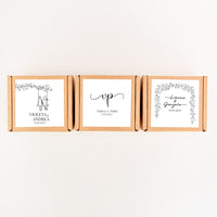Caja Kraft Personalizada para Detalles de Boda