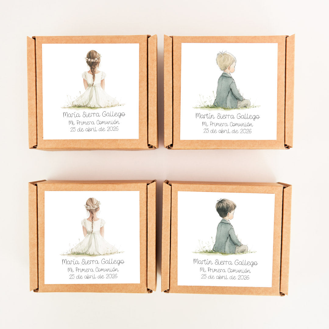 Caja Kraft Personalizada para Comunión