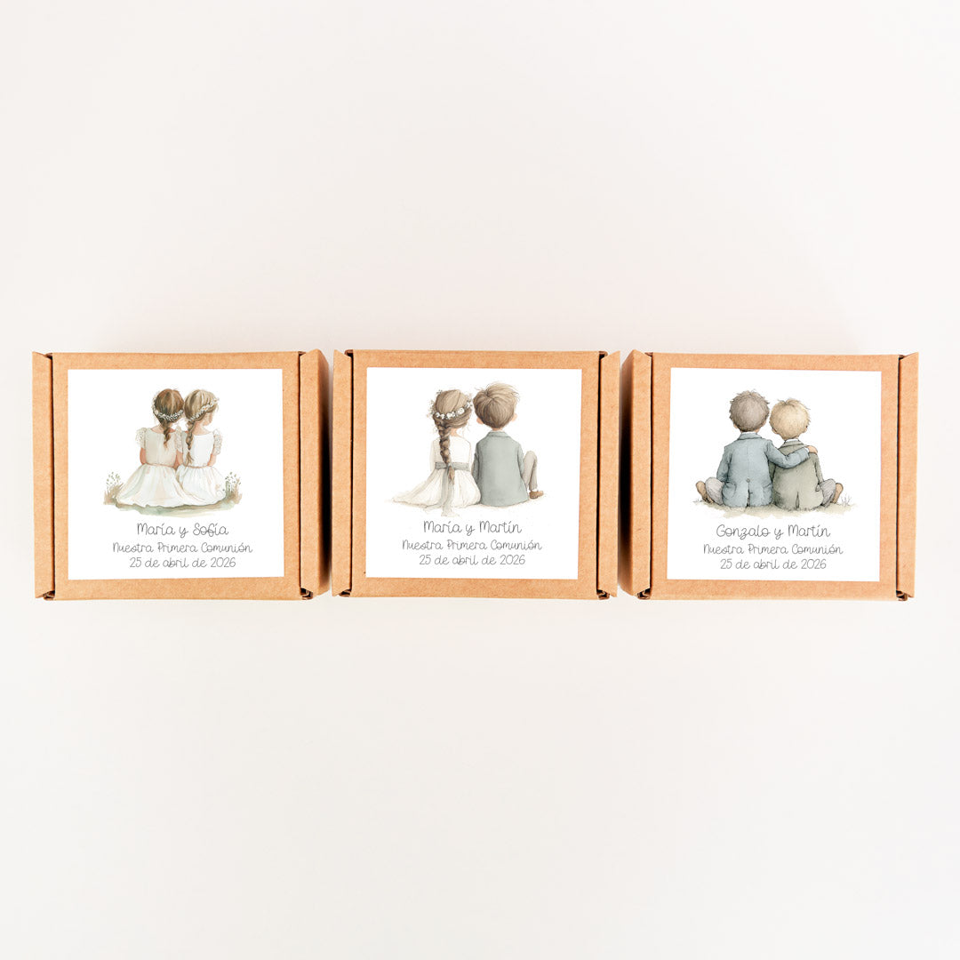 Caja Kraft Personalizada para Comunión