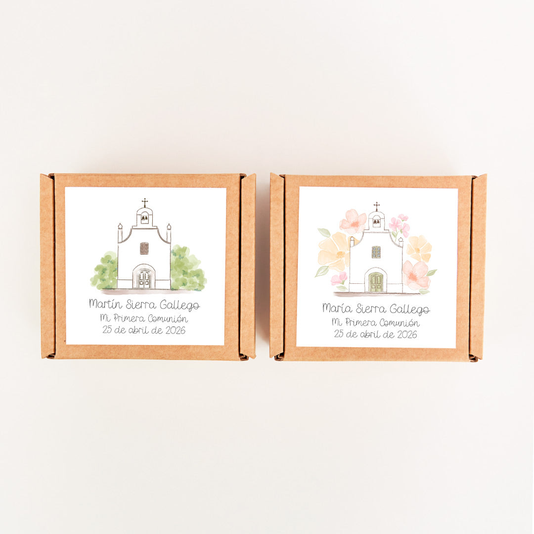 Caja Kraft Personalizada para Comunión