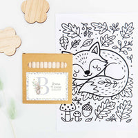 Cajita de Lápices de Colores con Lámina para Colorear – Detalle de Bautizo para Niños