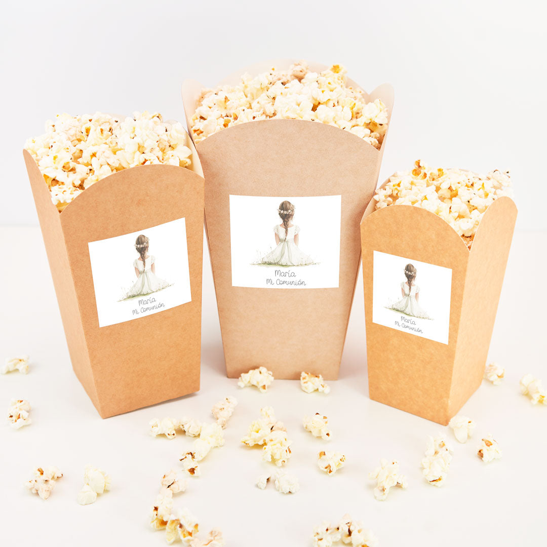 Cubo Personalizado para Chuches y Palomitas | Mesa Dulce de Comunión