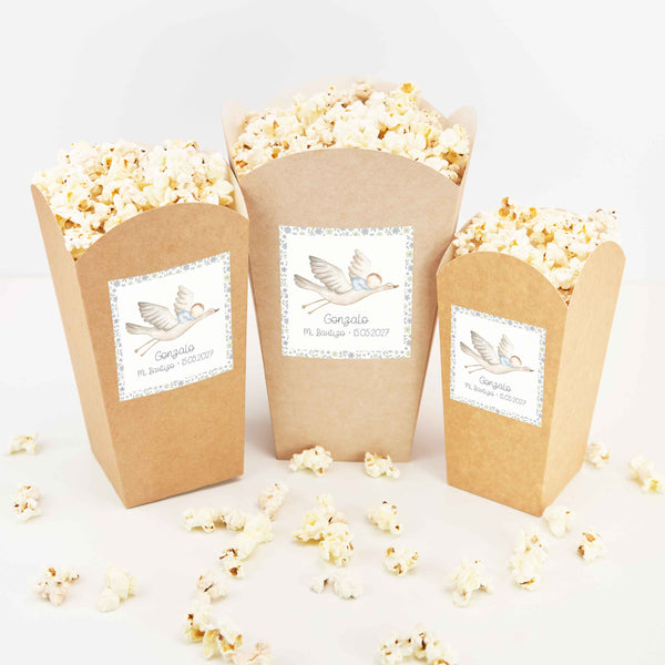 Cubo Personalizado para Chuches y Palomitas | Mesa Dulce de Bautizo