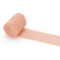 Cinta de Gasa Decorativa – Azul, Beis, Blanco, Salmón o Verde (5 m)