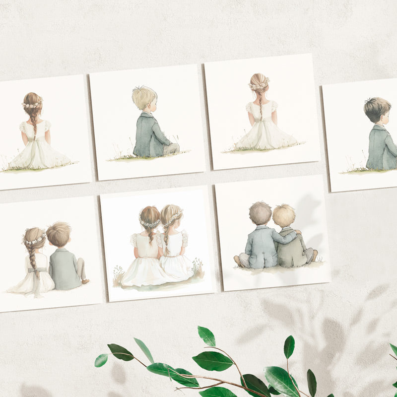 Paipay de Cartulina para Comunión