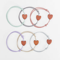 Pulsera Corazón con Tarjeta para Invitados de Comunión