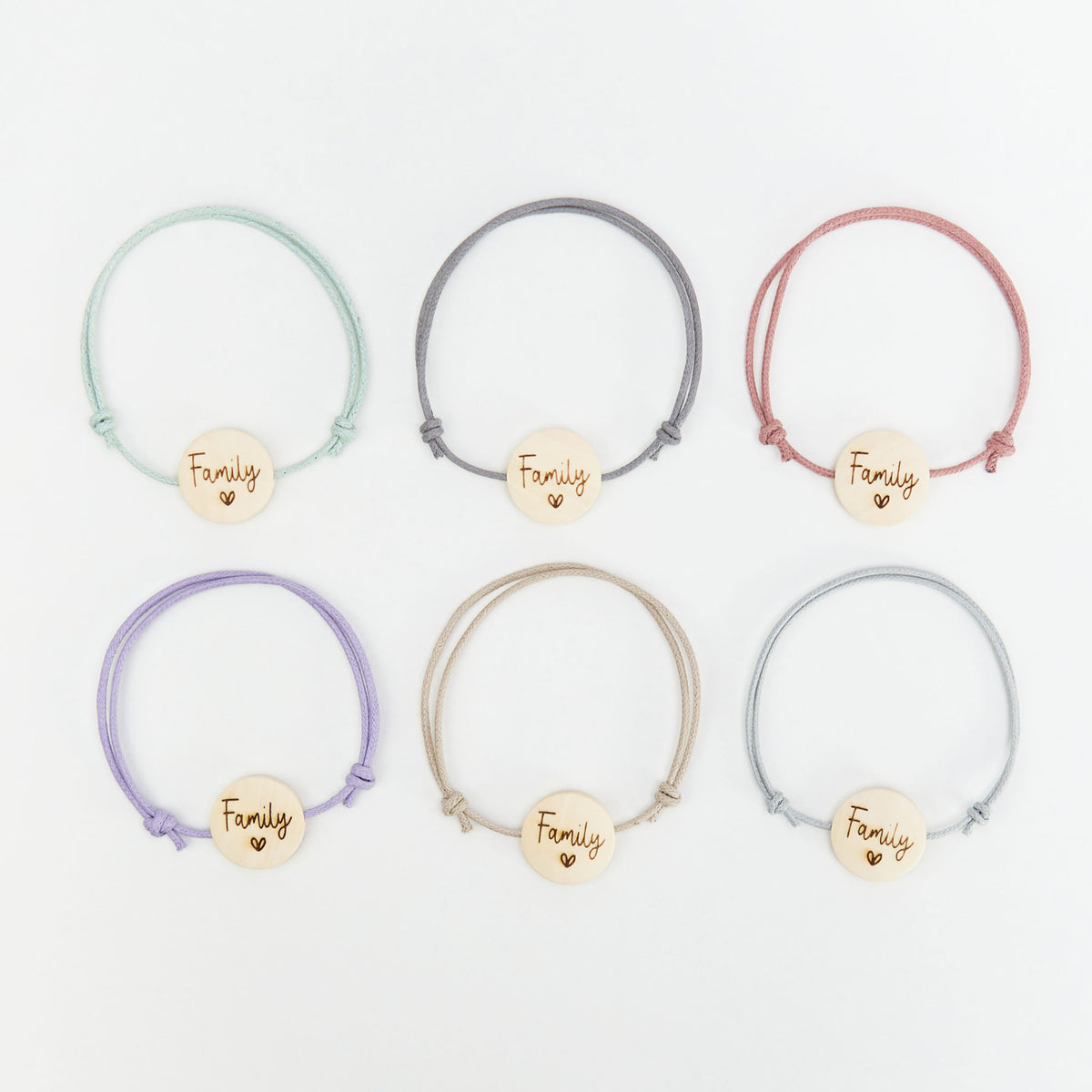 Pulsera Family con Tarjeta para Invitados de Boda