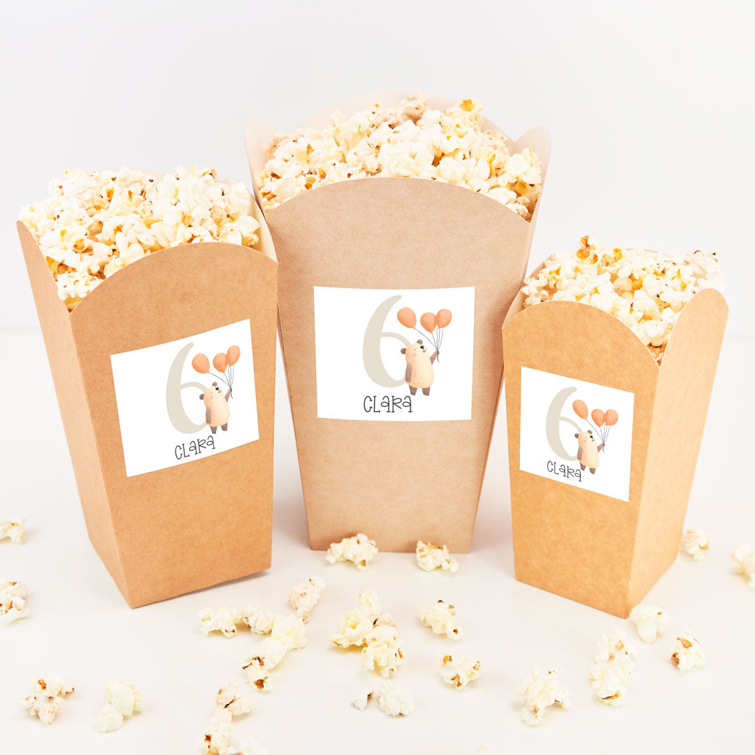 Cubo Personalizado para Chuches y Palomitas | Mesa Dulce de Cumpleaños