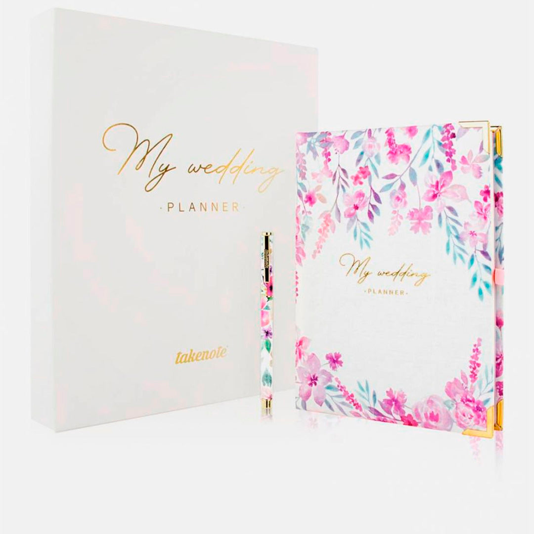 El Diario de Nuestra Boda, wedding planner de 256 páginas con bolígrafo, tapa dura. 