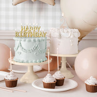 Expositor de Dulces con Pedestal – Azul, Beige o Rosa