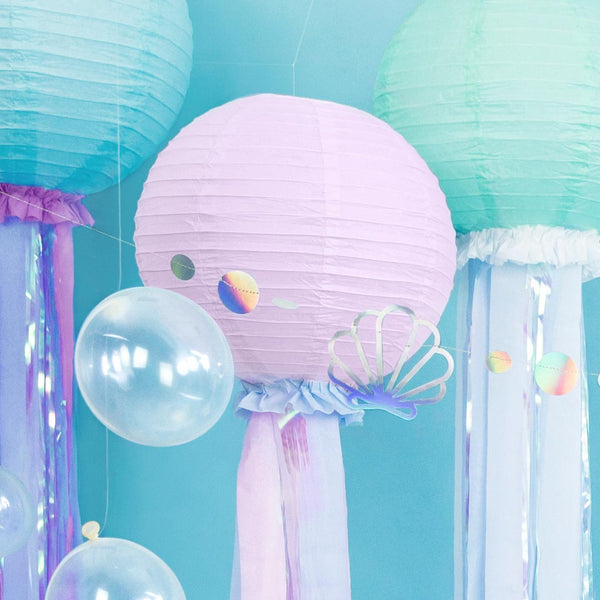 Farolillos de papel colgantes para fiestas