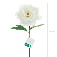 Flor Artificial Peonía – Rosa o Blanca (35 cm)