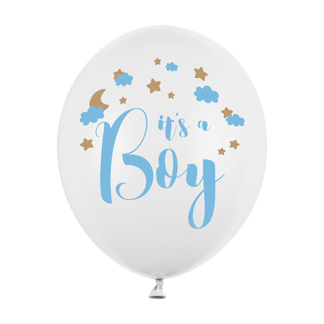 Globo para baby shoewr  it´s a boy azul