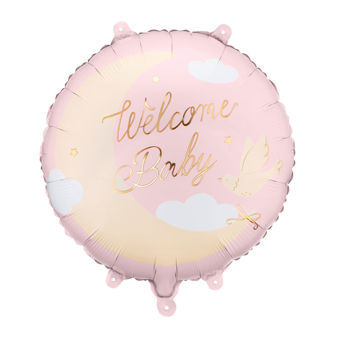 Decoración baby shower con globo Welcome Baby