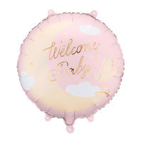 Decoración baby shower con globo Welcome Baby