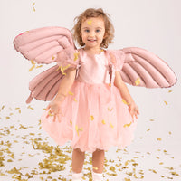 Globo Foil Alas de Mariposa Rosa Mate | 102 x 50 cm