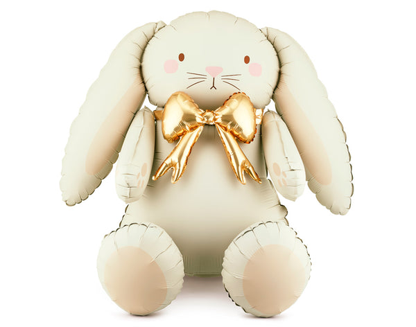 Globo foil XL de conejo para cumpleaños infantil