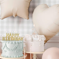 Globo de Foil Corazón Mate – Azul, Beis, Lila, Rosa o Verde (45 cm)