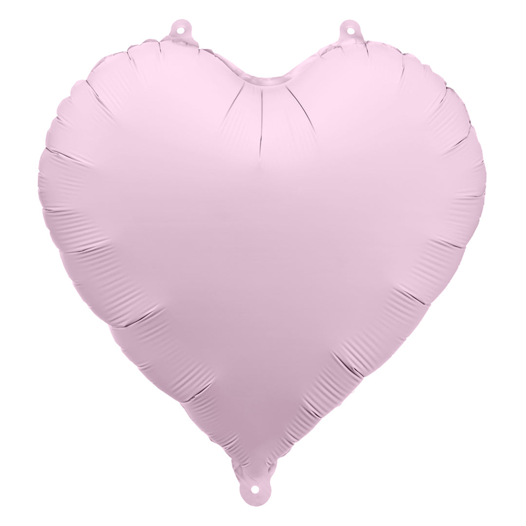 Globo de Foil Corazón Mate – Azul, Beis, Lila, Rosa o Verde (45 cm)