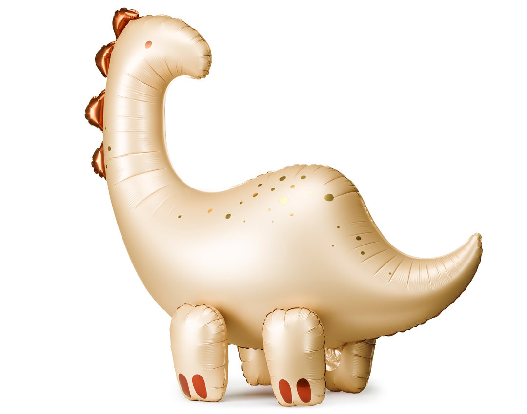 Globo foil XL de pie brontosaurio para cumpleaños infantil