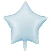 Globo de Foil Estrella Mate – Azul, Beis, Lila, Rosa o Verde (48 cm)