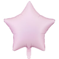 Globo de Foil Estrella Mate – Azul, Beis, Lila, Rosa o Verde (48 cm)