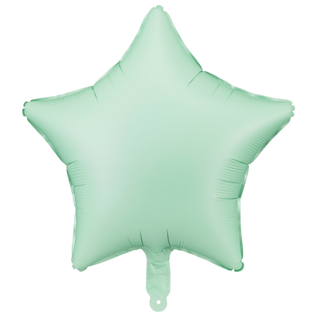 Globo de Foil Estrella Mate – Azul, Beis, Lila, Rosa o Verde (48 cm)