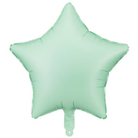 Globo de Foil Estrella Mate – Azul, Beis, Lila, Rosa o Verde (48 cm)