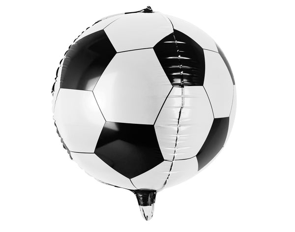 Globo fútbol decorando una fiesta temática deportiva