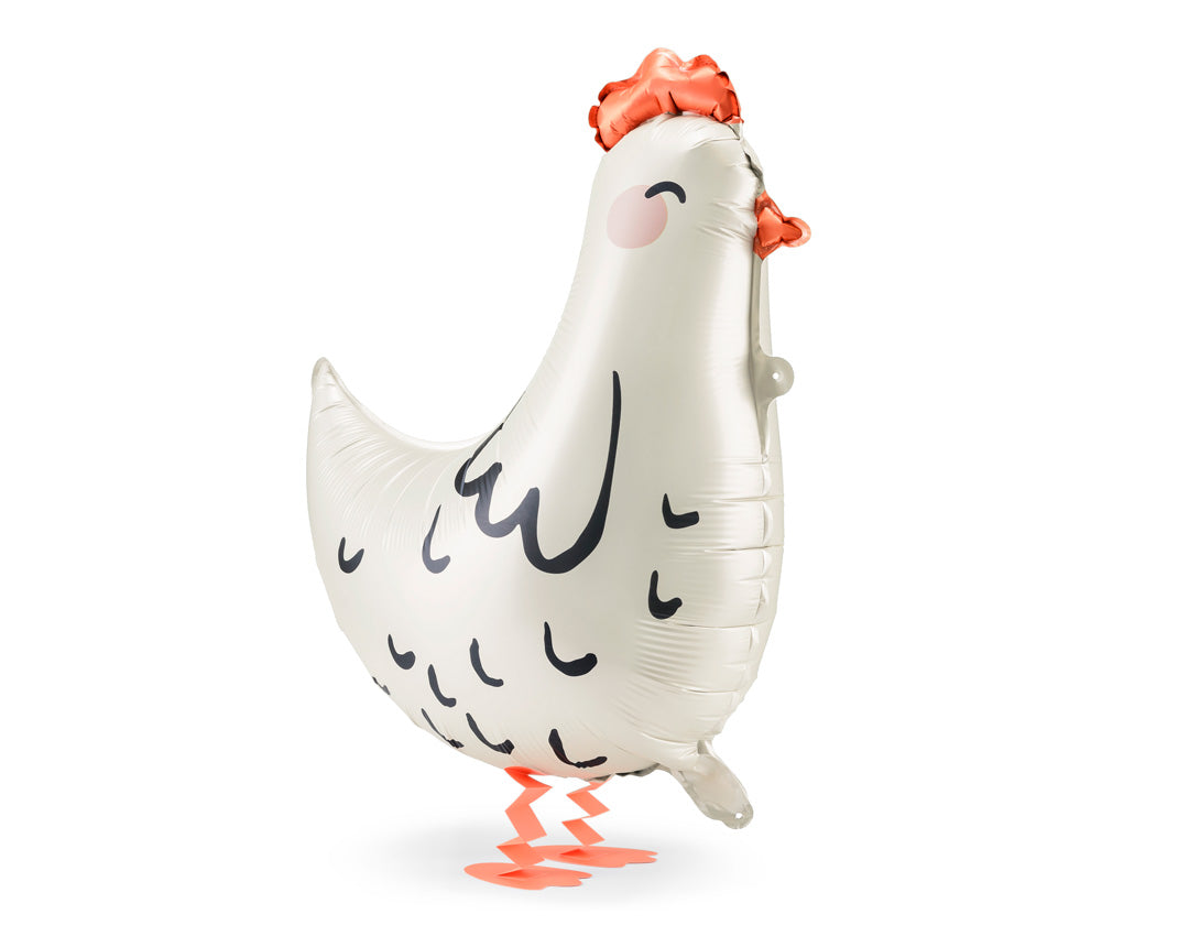 globo foil gallina. Animales de granaja para fiestas infantiles