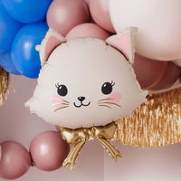  Globo foil gatito decorando fiesta temática de animales domésticos infantil