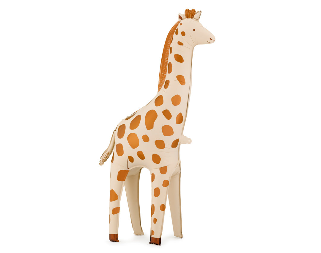 Globo foil XL de pie jirafa para fiesta safari infantil