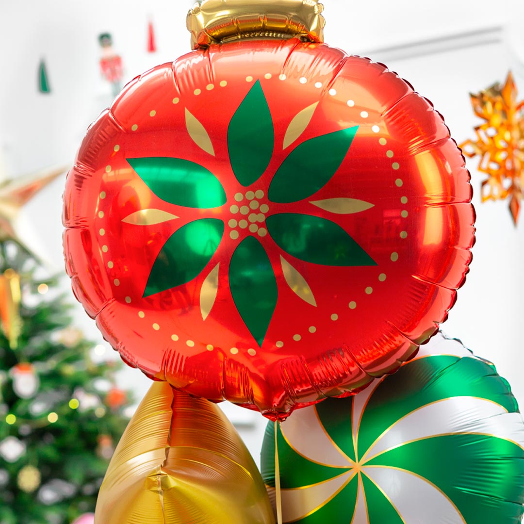 Globo Bola de Navidad Roja 45 cm