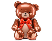 Globo foil XL de oso para cumpleaños infantil