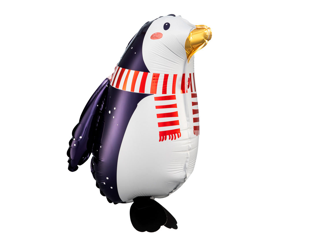 Globo foil pingüino para cumpleaños infantil