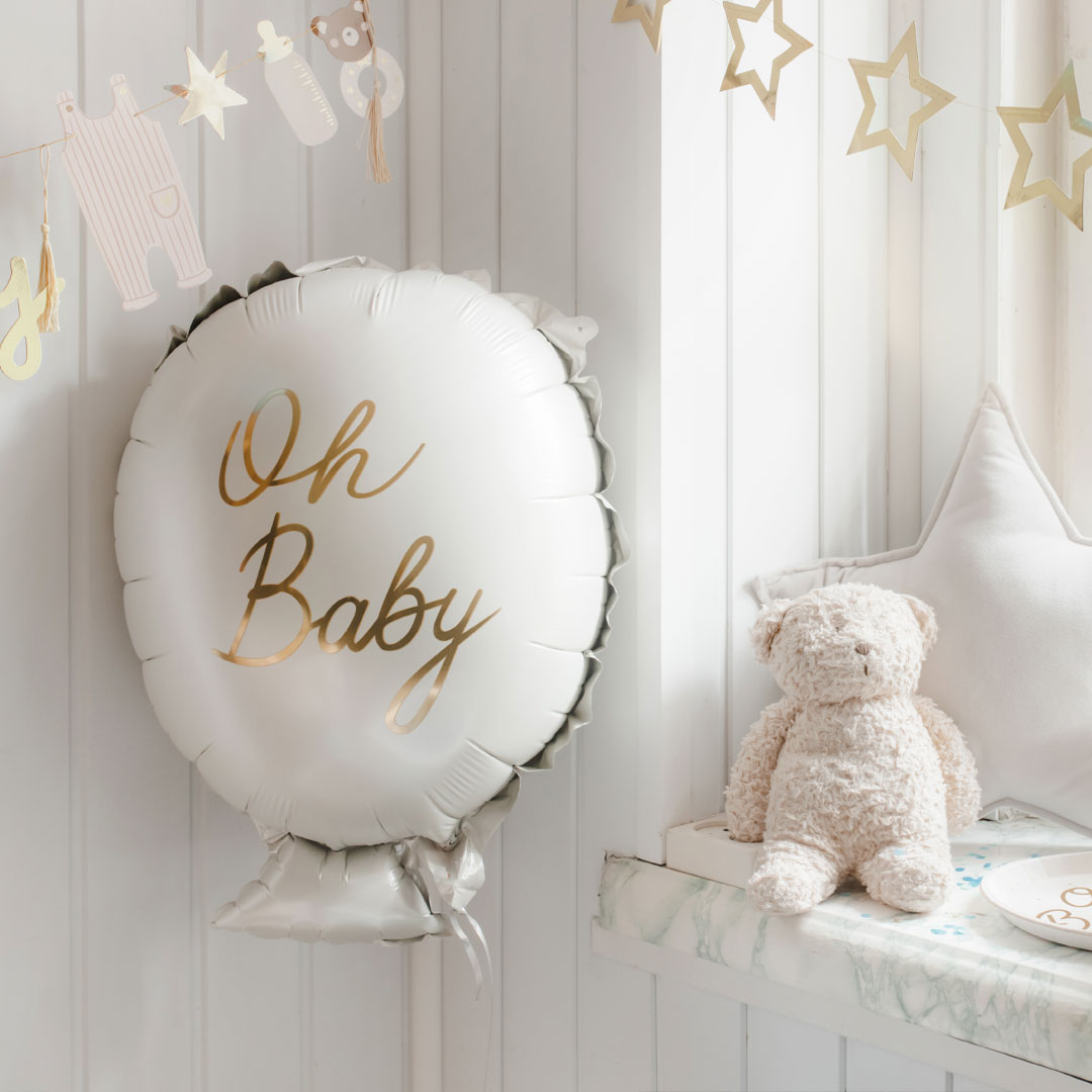 Globo foil Oh Baby para baby shower