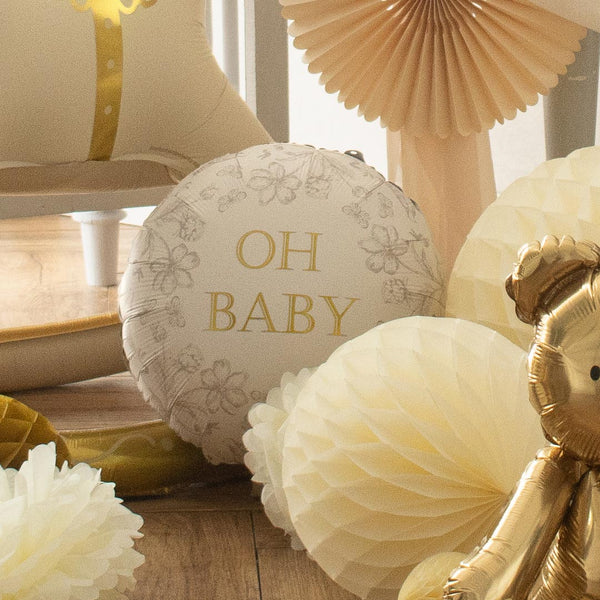 Globo disco Oh Baby para baby shower