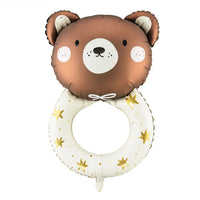 Decoración de nacimiento con globo sonajero