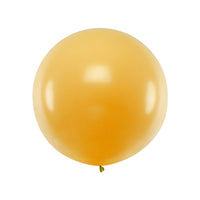 Globo redondo gigante dorado metalizado