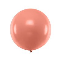 Globo redondo gigante oro rosa metalizado