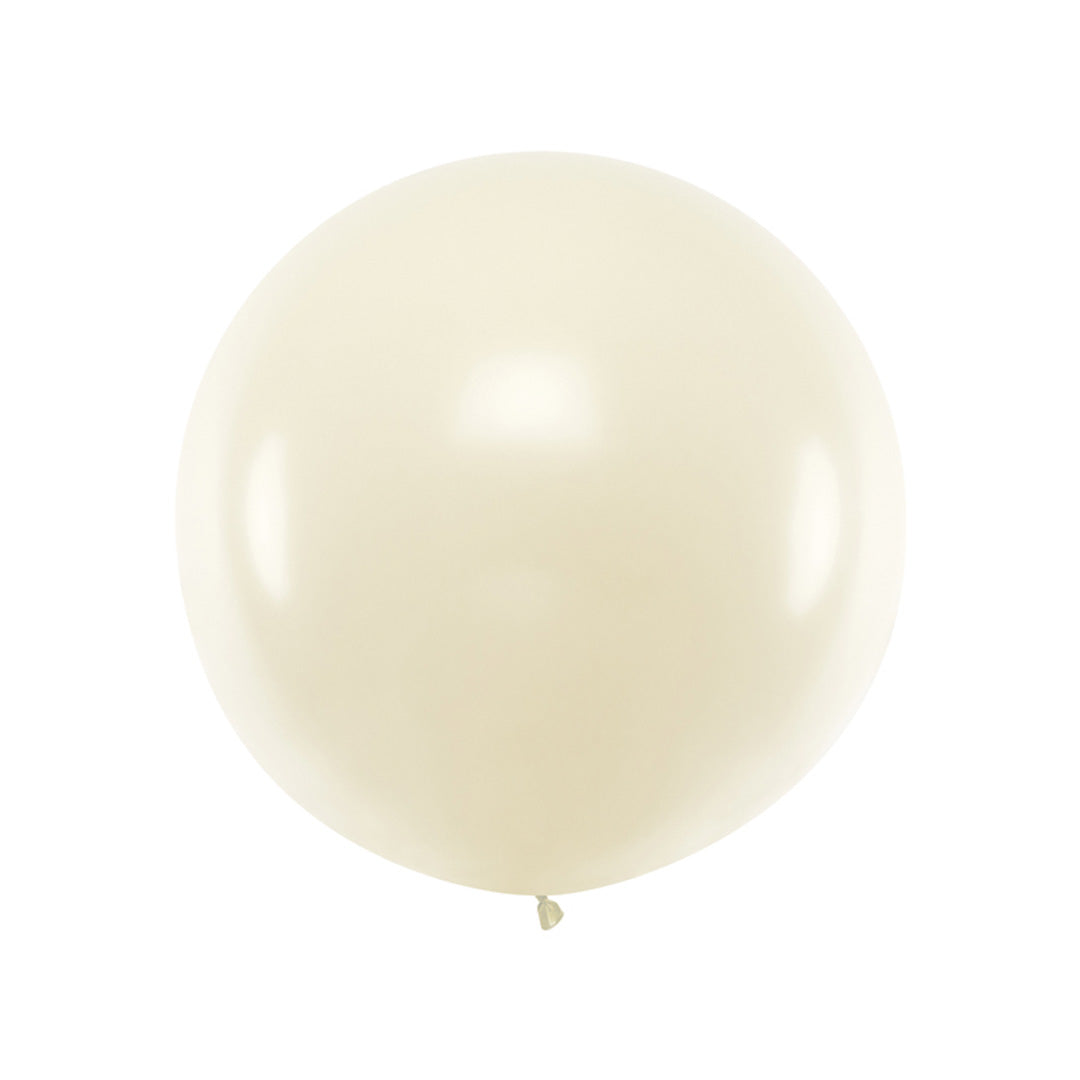 Globo redondo gigante perla metalizado 